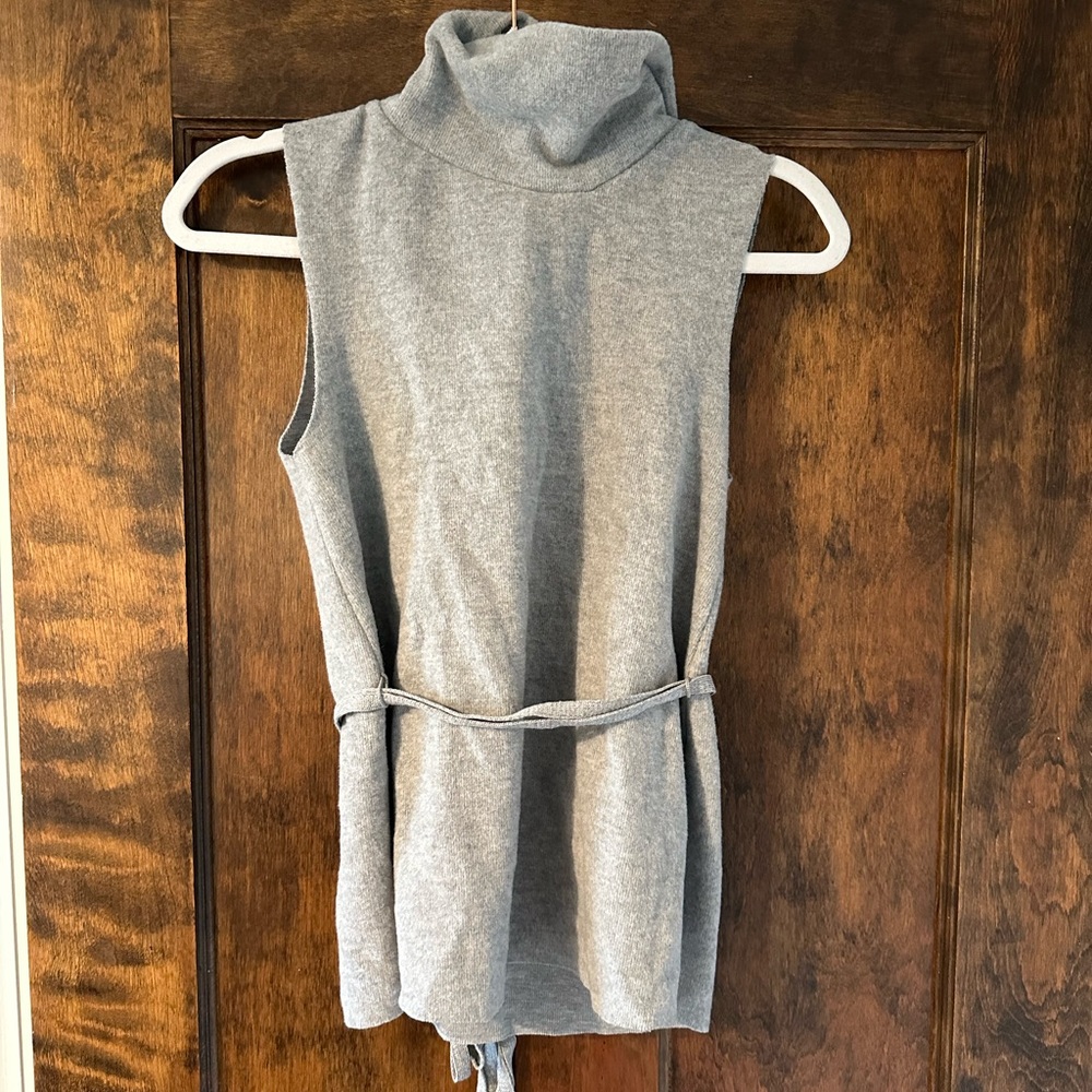 Grey Mockneck Sweater Tank from Zara